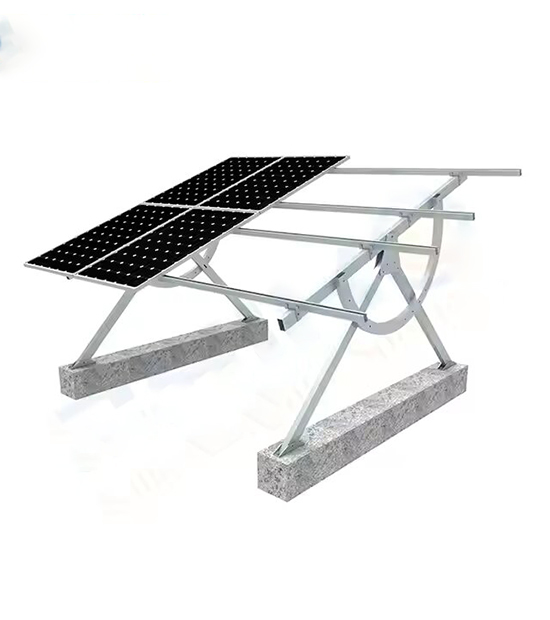 Heavy-Duty Steel Ground Solar Panels Rack Structure