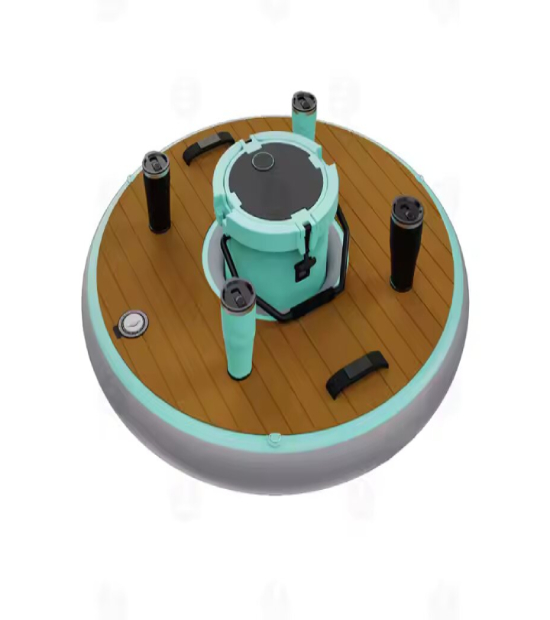 floating teak pontoon dock