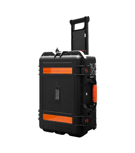 Portable Solar Storage System with Pull Rod