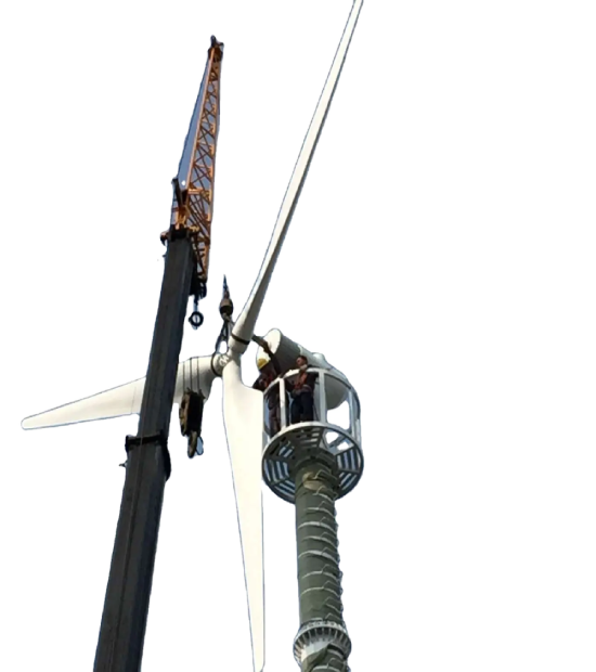 Horizontal Wind Turbine Solar Hybrid System