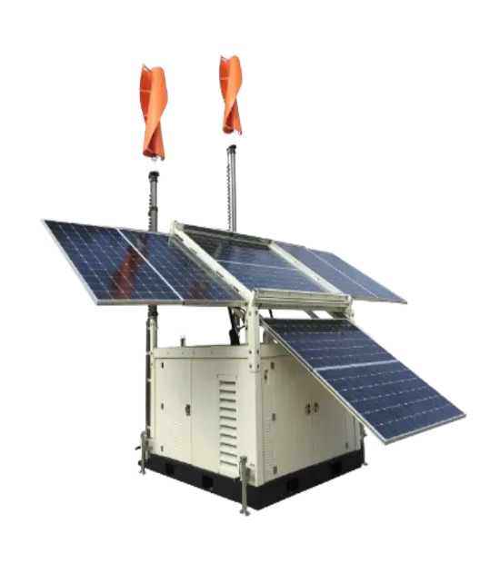 High Wattage Hybrid Solar Wind Generator