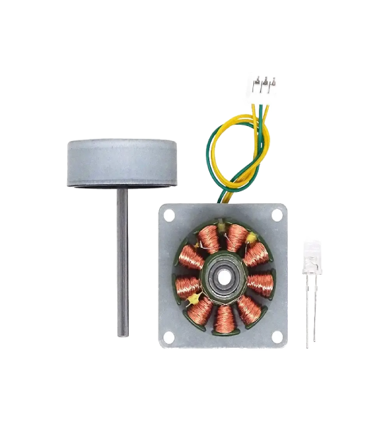 Wind turbine hand cranked generator